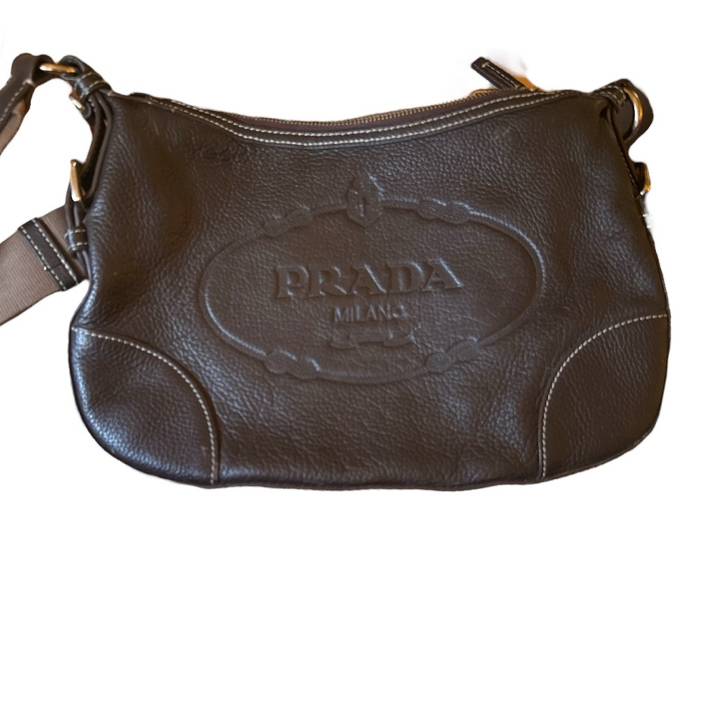 Prada Dark Brown Leather Satchel
